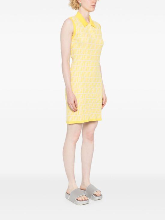  펜디 미디 원피스 FZDC69ASOT - FENDI