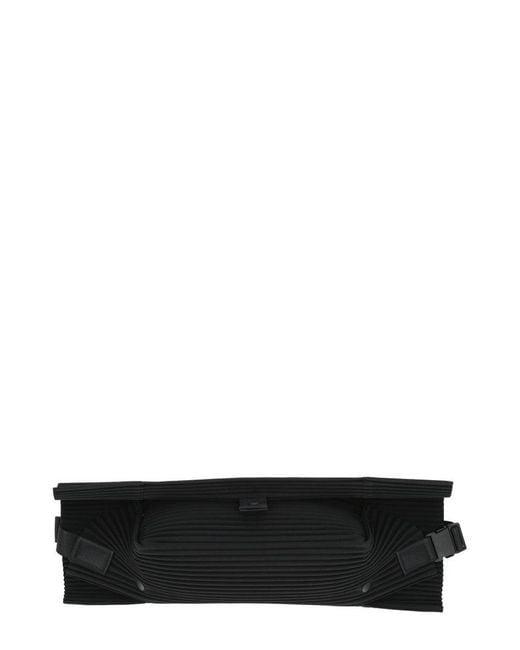  옴므 플리세 이세이 미야케 숄더백 HP48AG47115 BLACK DOM