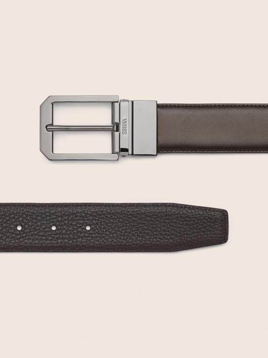  에르메네질도제냐 가죽 벨트 LHAVG B011RZ TDM DOM - ERMENEGILDO ZEGNA