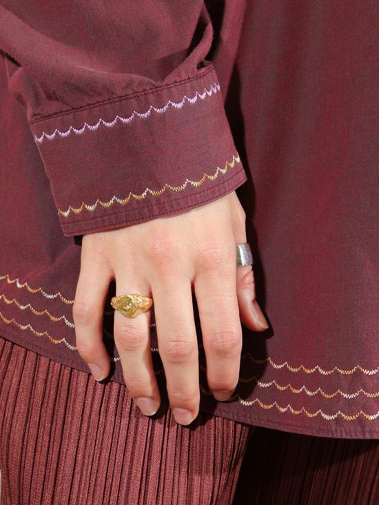  시무에로 반지 마레아 링 골드/화이트 아메시스트 - SIMUERO