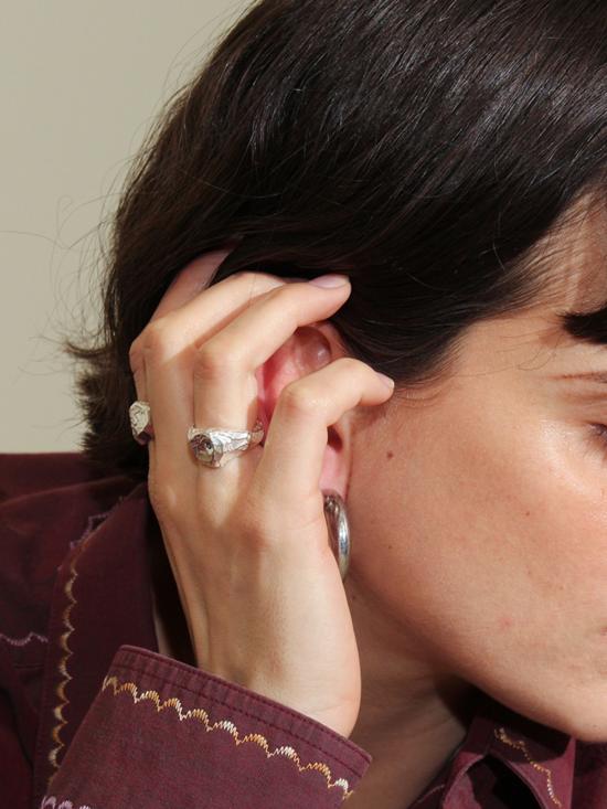  시무에로 반지 마레아 링 실버/블루 토파즈 - SIMUERO