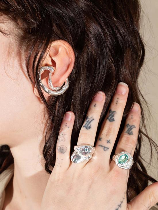  시무에로 반지 마레아 링 실버/블루 토파즈 - SIMUERO