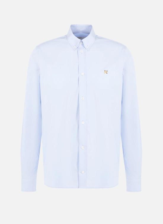  메종키츠네 긴팔 셔츠 HM00435WC0025LB BLUE DOM