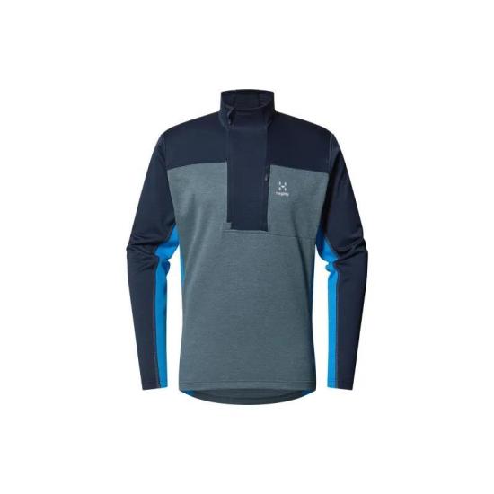  하그로프스 집업 니트 6070714XA TARN BLUE STEEL DOM