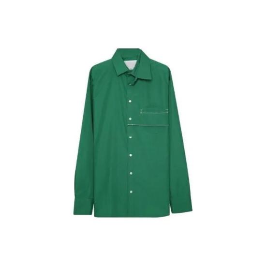  컬러 긴팔 셔츠 23SCM B02112 D TOPS GREEN DOM