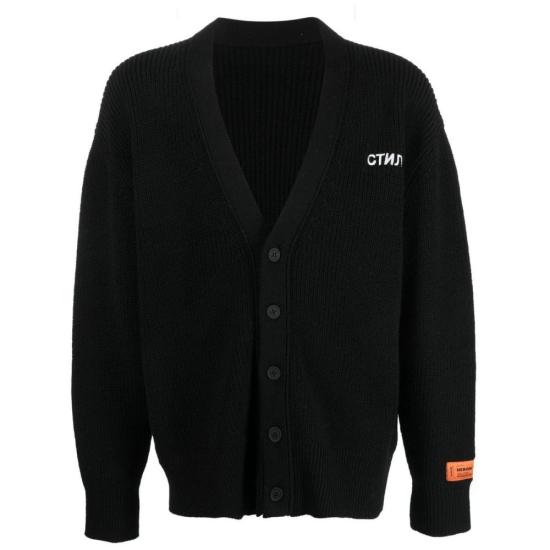  헤론 프레스톤 가디건 HB003F22KNI0011001 BLACK DOM