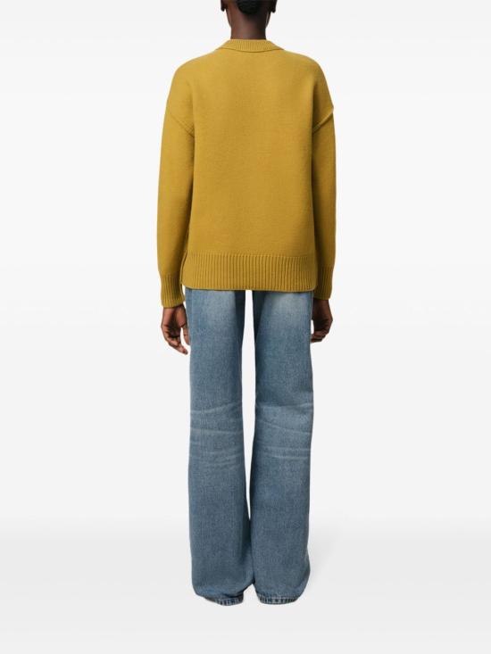  아미 스웨터 E25UKS090KN0090 mustard - AMI