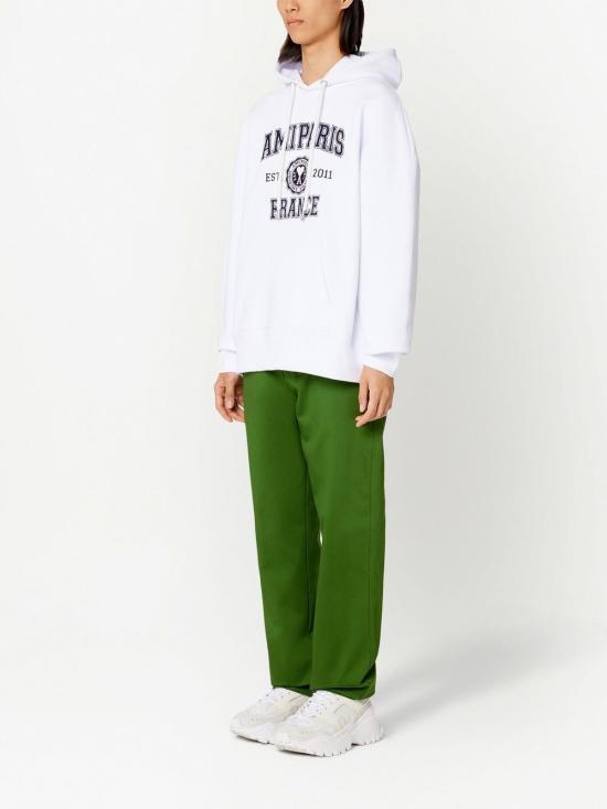  아미 후드 티셔츠 USW208747 white - AMI