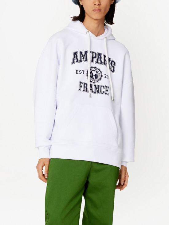  아미 후드 티셔츠 USW208747 white - AMI