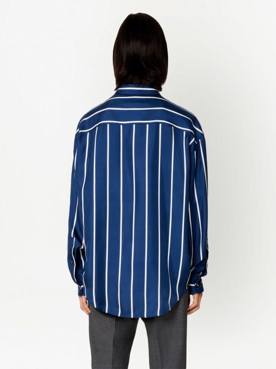  아미 셔츠 USH125SE0004 blue - AMI