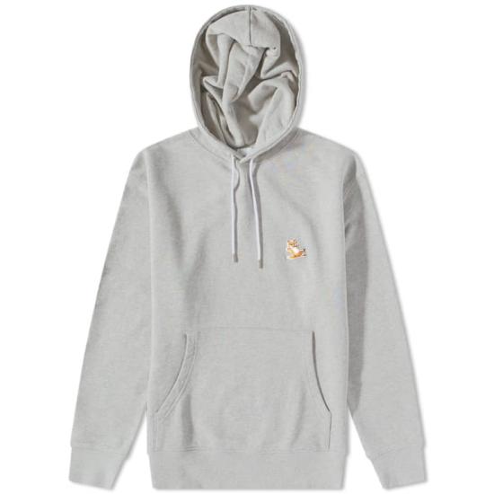  메종키츠네 후드 티셔츠 IU00355KM0001GRMH150 GRAY DOM