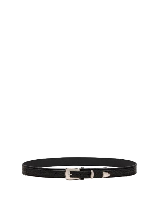 26FW 르메르 미니멀 웨스턴 벨트 카우 레더 AC1181 LL139 999 BLACK DOM