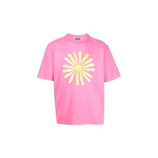  자크뮈스 반팔 티셔츠 235JS16421024BI PINK DOM