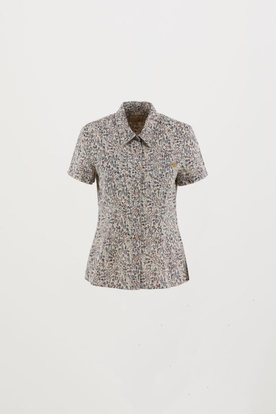  E9 블라우스 FLOWERNAVY DOM