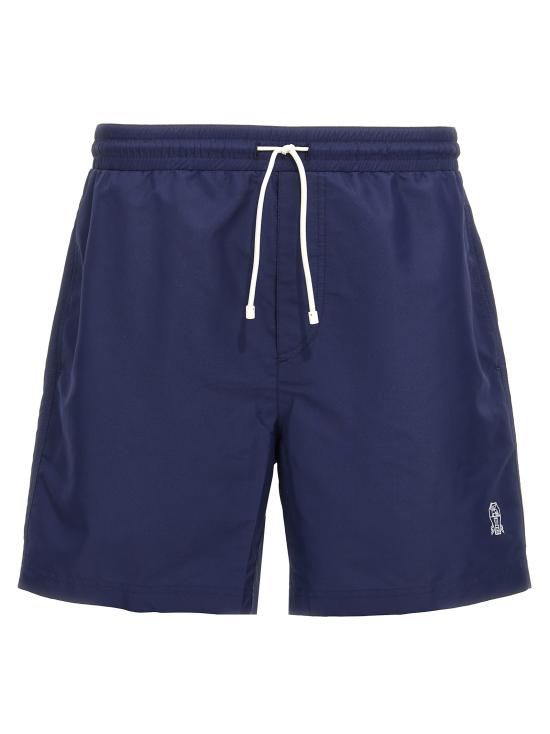 25FW 브루넬로 쿠치넬리 스윔팬츠 MW817043C1224 Blue