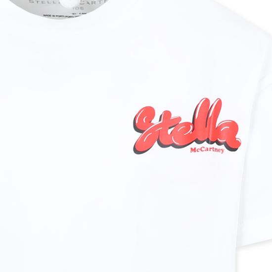 25SS [키즈] 스텔라 맥카트니 티셔츠 TW8D01 Z0434 100 WHITE - STELLA MCCARTNEY