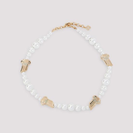 25SS 카사블랑카 네크리스 APS25JW26001 GOLD PEARL