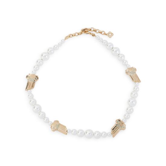 25SS 카사블랑카 네크리스 APS25JW26001 GOLD PEARL - CASABLANCA