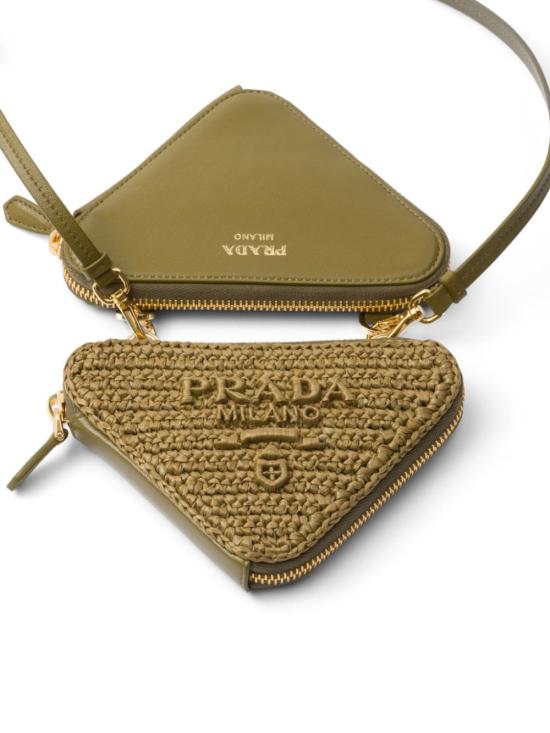 프라다 크로스백 1NR0152CXK olive green - PRADA
