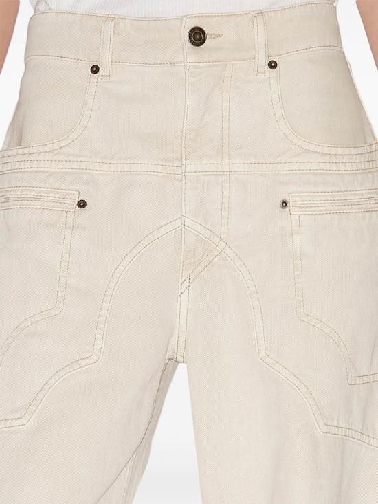  이자벨마랑 스트레이트 팬츠 PA0481FAC1H01I ecru - ISABEL MARANT