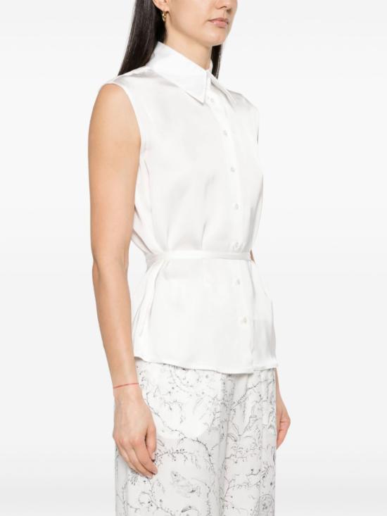  파비아나 필리피 블라우스 CAD274F621D6230000 white - FABIANA FILIPPI