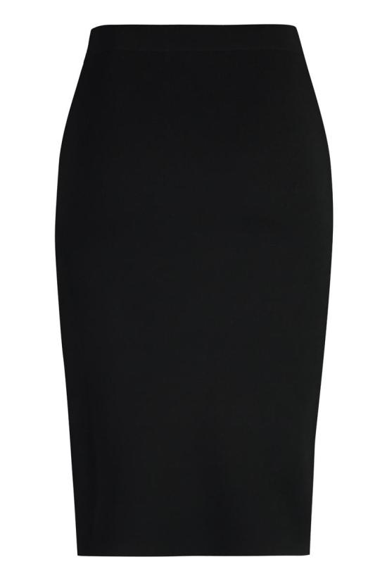  생로랑 미디 스커트 769384Y76KD 1000 Black - SAINT LAURENT