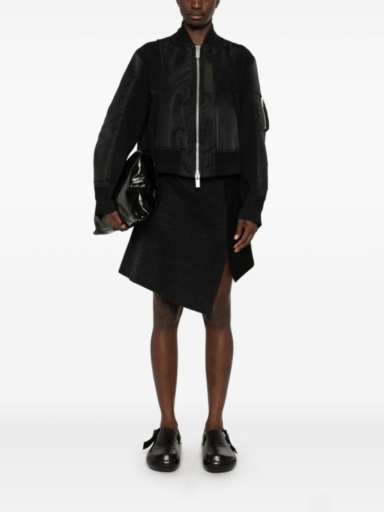  사카이 미디 스커트 2407352 black - SACAI