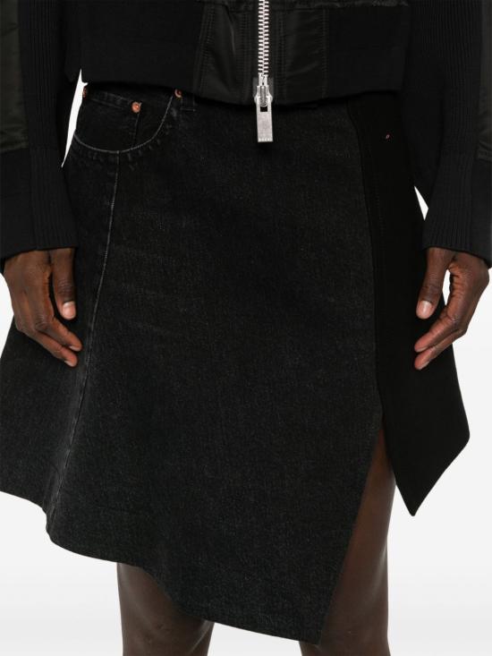  사카이 미디 스커트 2407352 black - SACAI