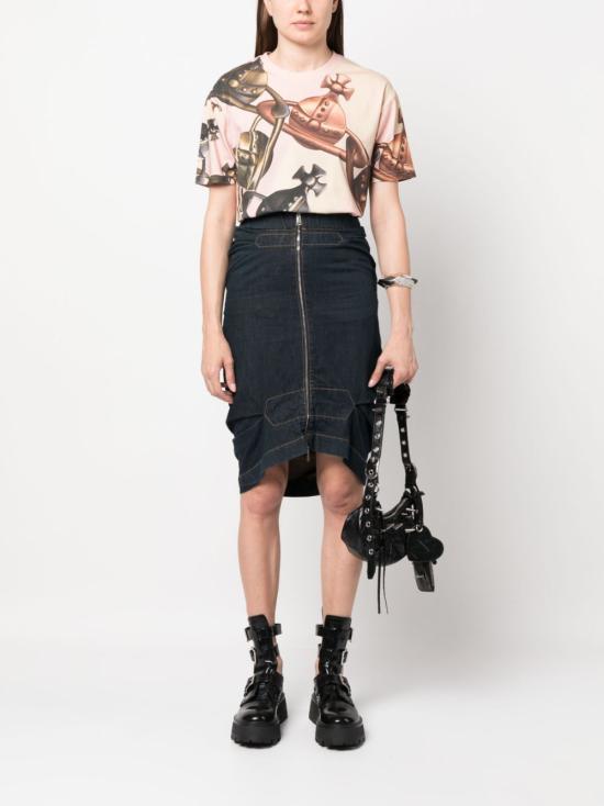  비비안웨스트우드 반팔 티셔츠 3G01000GJ004MGO - VIVIENNE WESTWOOD