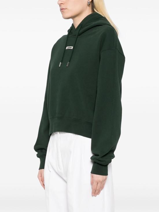 25SS 자크뮈스 후드 티셔츠 241JS162 2341 591 DARK GREEN - JACQUEMUS
