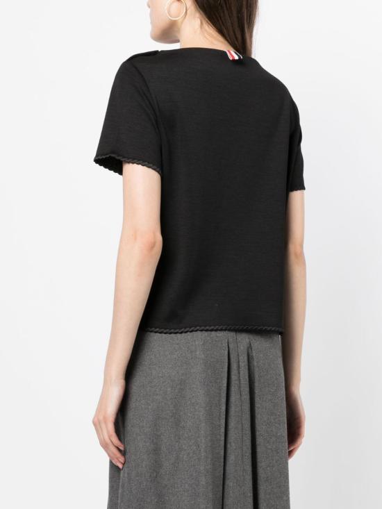  톰브라운 반팔 티셔츠 FJS148E05596 black - THOM BROWNE