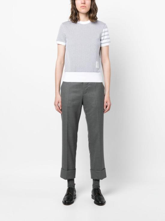  톰브라운 반팔 티셔츠 FJS142AJ0063 white - THOM BROWNE