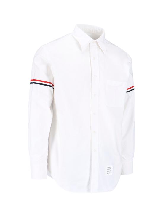 25SS 톰브라운 반팔 셔츠 MWL150E F0313 100 White - THOM BROWNE