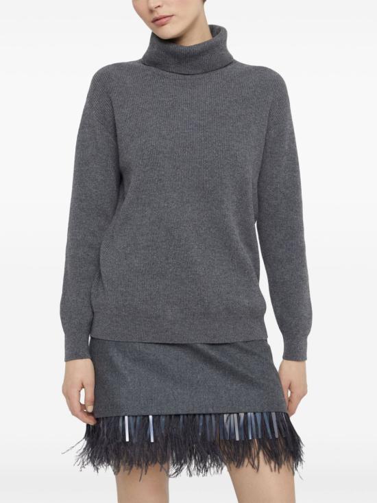  브루넬로 쿠치넬리 터틀넥 M12175403C079 grey - BRUNELLO CUCINELLI