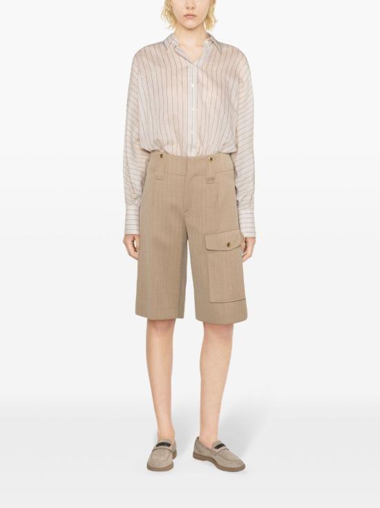  브루넬로 쿠치넬리 블라우스 MH776MG206C044 white dark - BRUNELLO CUCINELLI