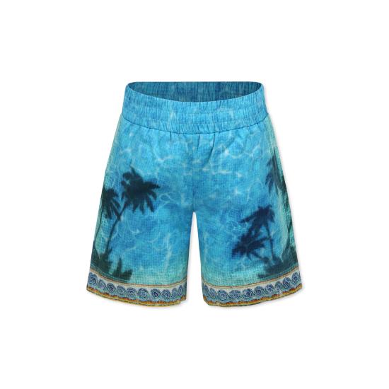 25SS [키즈] 카사블랑카 쇼츠/버뮤다 U KS25 TR 317 01 EX LIGHT BLUE