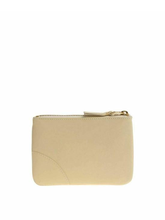  꼼데가르송 클래식 레더 라인 파우치 SA8100WHITE Beige - COMME DES GARCONS