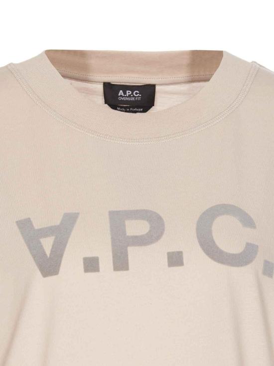  아페쎄 반팔 티셔츠 COHBOM26385AAE Beige - A.P.C.