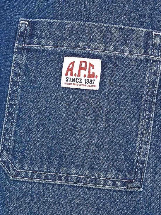  아페쎄 숏 스커트 COHETF06435IAL Blue - A.P.C.