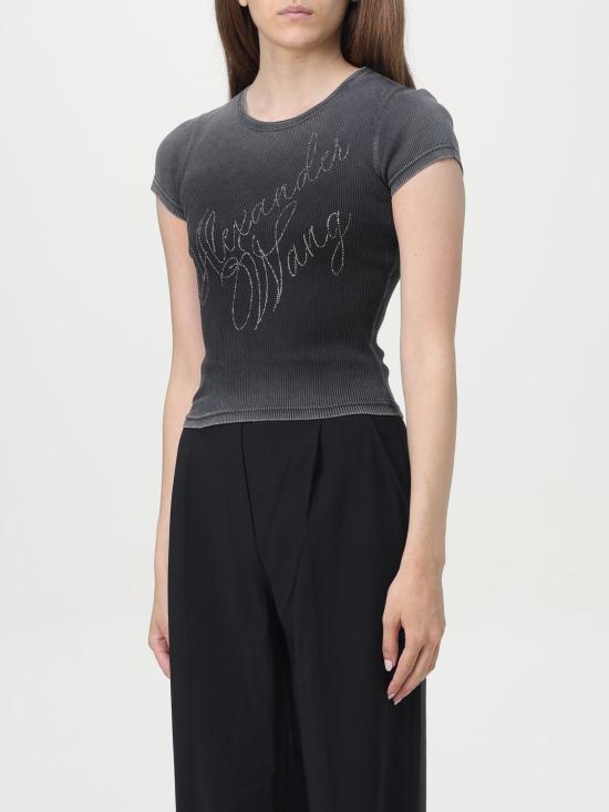 24FW 알렉산더 왕 반팔 티셔츠 1CC32419200 22A Grey - ALEXANDER WANG