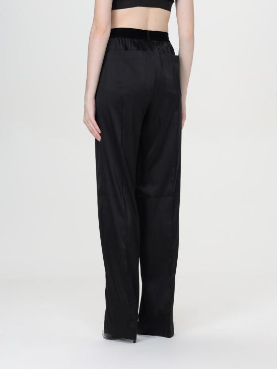 25FW 톰포드 로고 밴딩 파자마 팬츠 로고 밴딩 파자마  PAW397FAX881 LB999 Black - TOMFORD