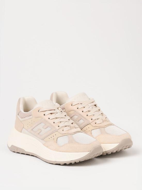 25FW 호간 HI-FI 하이파이 플랫폼 스니커즈 HXW6690FK70U4E 0ZBI Beige - HOGAN
