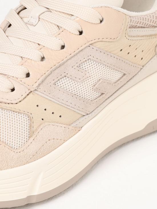 25FW 호간 HI-FI 하이파이 플랫폼 스니커즈 HXW6690FK70U4E 0ZBI Beige - HOGAN