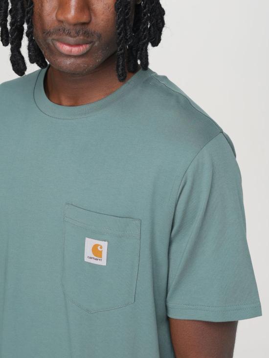 25FW 칼하트 WIP 반팔 티셔츠 I030434 2M2XX Green - CARHARTT WIP