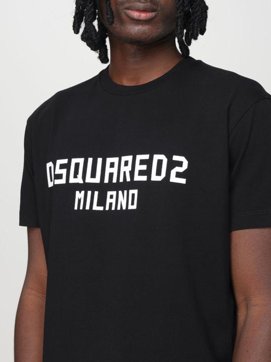 25FW 디스퀘어드2 반팔 티셔츠 S74GD1418D20020 962X Black - DSQUARED2