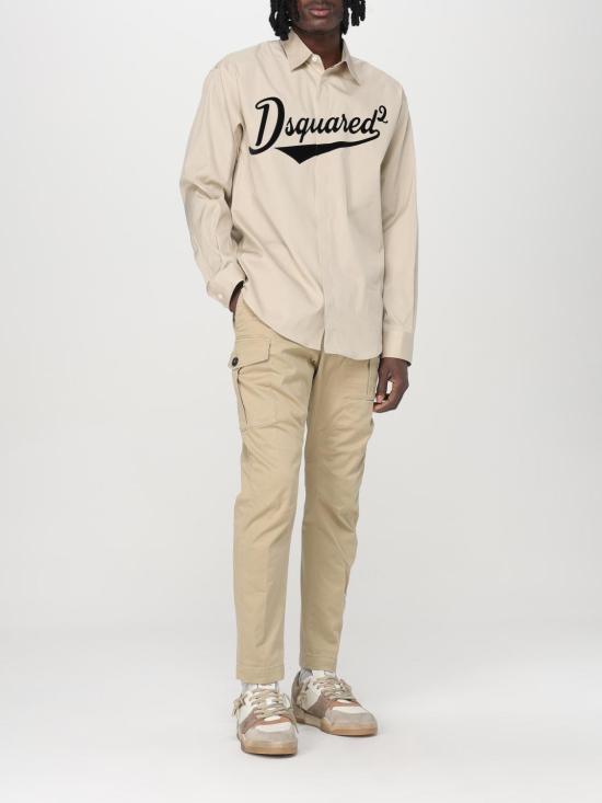 25SS 디스퀘어드2 긴팔 셔츠 S74DM0915S44131 111 Beige - DSQUARED2