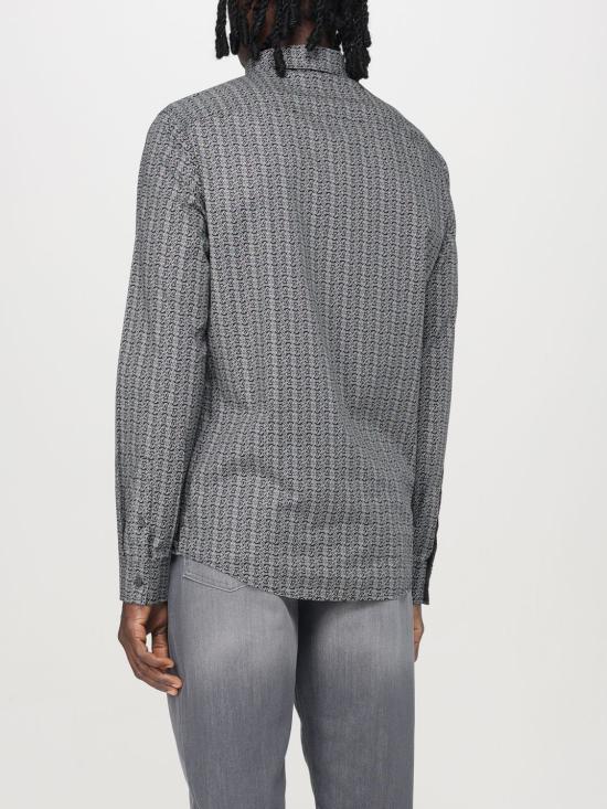 25FW 알마니 긴팔 셔츠 XM000625AF13184 FC012 Black - ARMANI