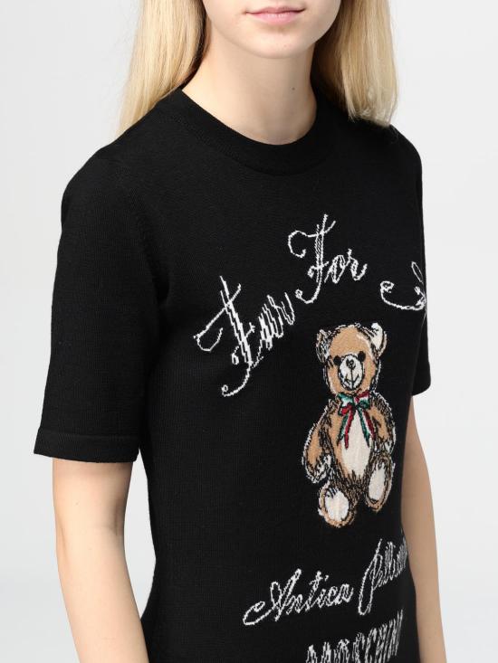 24FW 모스키노 롱 원피스 04905401 0555 Black - MOSCHINO