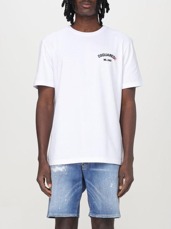 25FW 디스퀘어드2 반팔 티셔츠 S74GD1400D20020 100 White