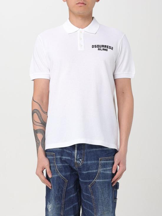 25SS 디스퀘어드2 폴로 티셔츠 S74GL0086S22743 961X White